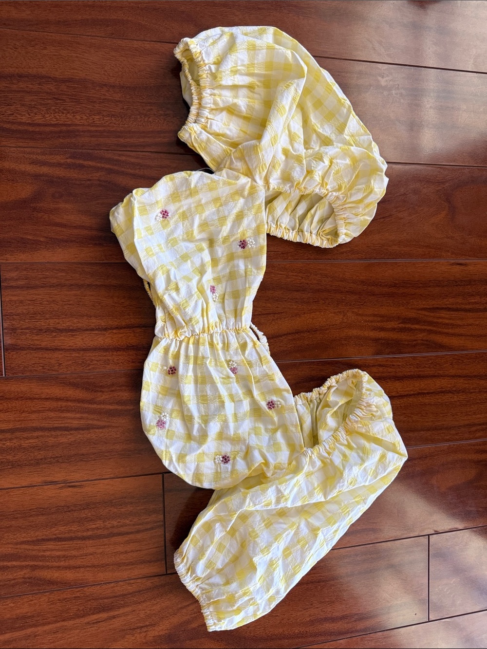 Zara yellow crop top